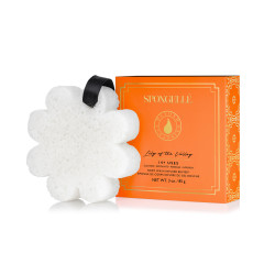 Éponge infusée lily of the valley avec coffret cadeau