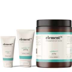 Exfolier gel peeling elements
