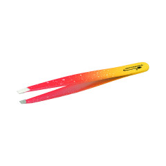 pince à épiler couleur embout biseauté