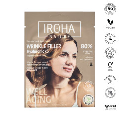 Masque visage et cou tissu repulpant à l'acide hyaluronique