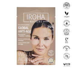 Patchs yeux tissu anti-âge global aux niacinamide, caféine et peptides 