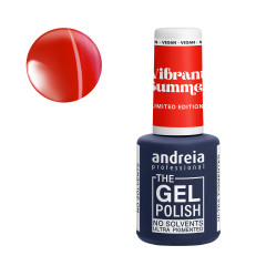 Vernis semi-permanent vegan - Vibrant Summer VS1 rouge orange néon - 10,5ml 