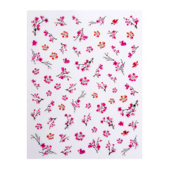 Décors autocollants fleuris pour ongles