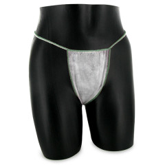 Slips blancs liseré vert femme TNT - le pack de 100