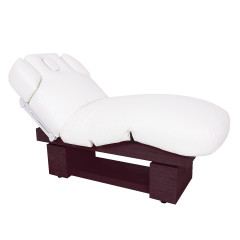 table massage et soin en bois wengé