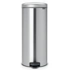 Poubelle à pédale inox mat