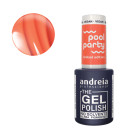 Vernis semi-permanent corail orange fluo