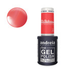Vernis semi-permanent corail vif néon andreia