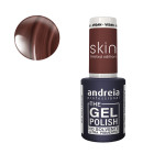 Vernis semi-permanent marron rougeatre andreia