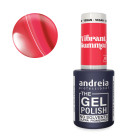 Vernis semi-permanent vegan rouge rougeâtre